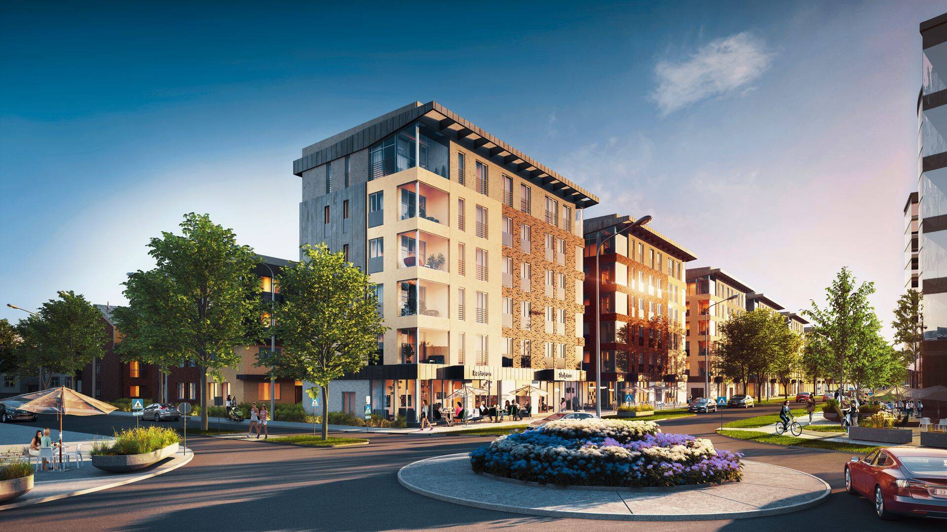 Uus-Veerenni asum on moevooludest sõltumatu, kuid kaasaegne elukeskkond