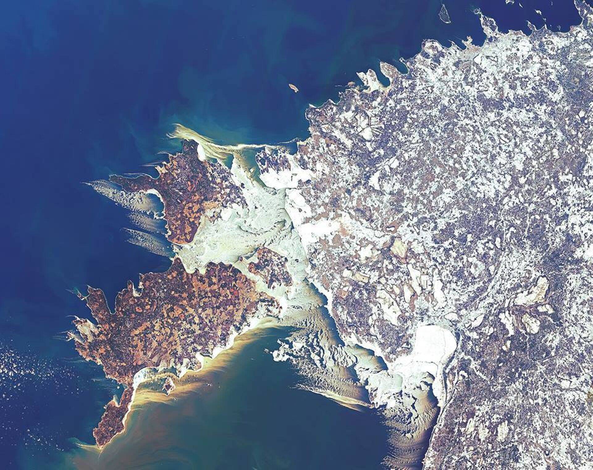 Tänane Sentinel-2 satelliitfoto jääoludest Eesti merealal