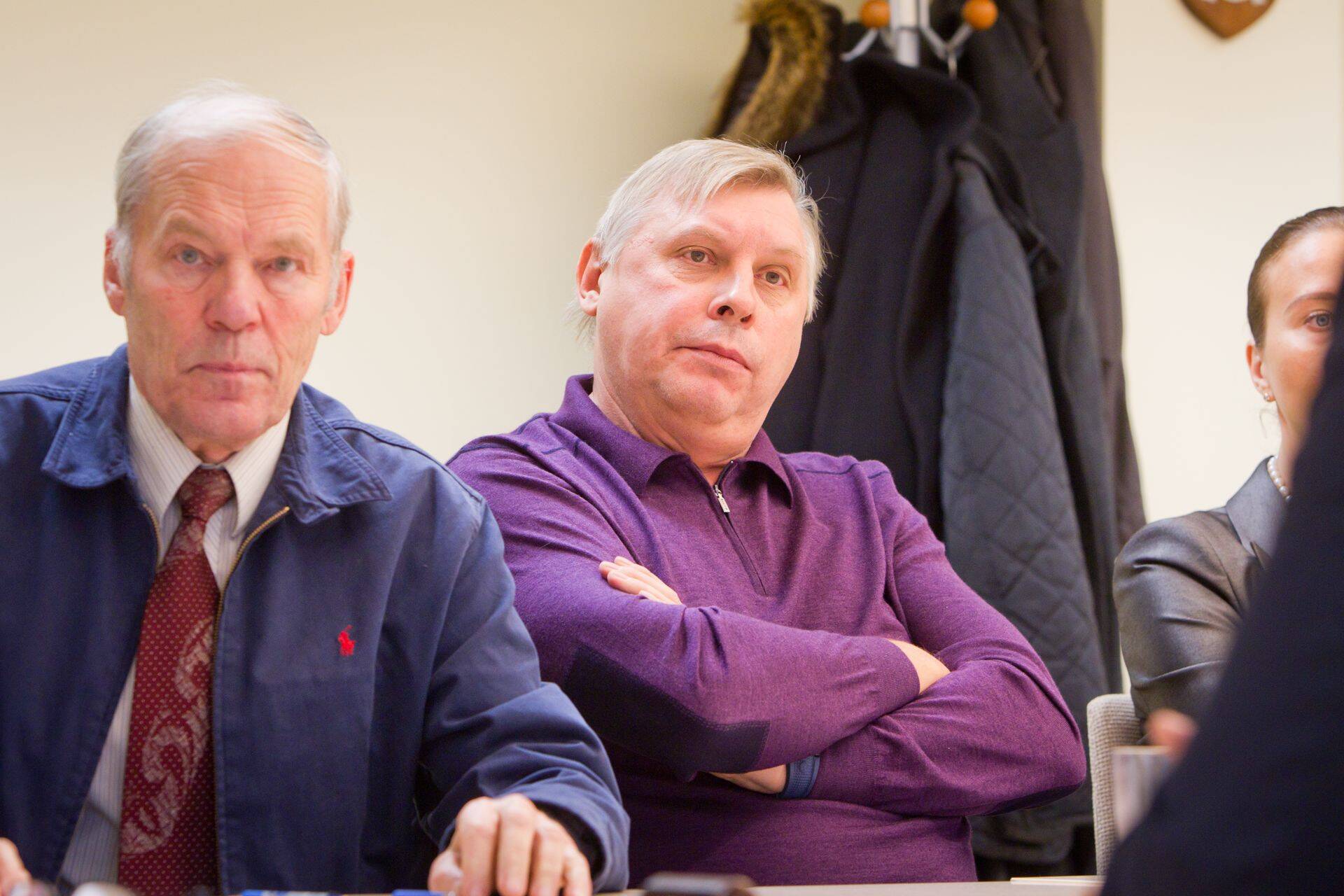 Paldiski Põhjasadama üks omanikest Aleksei Tšulets (keskel).