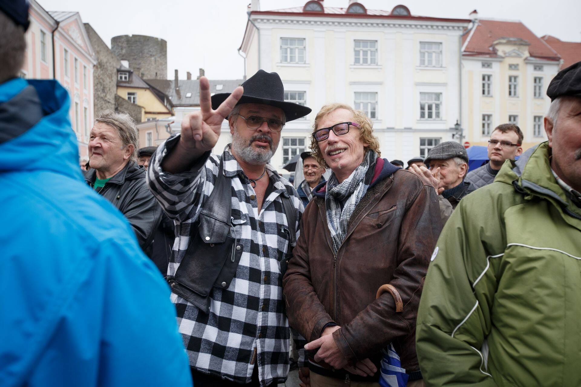 Neeme Lall ühel järjekordsel meeleavaldusel.