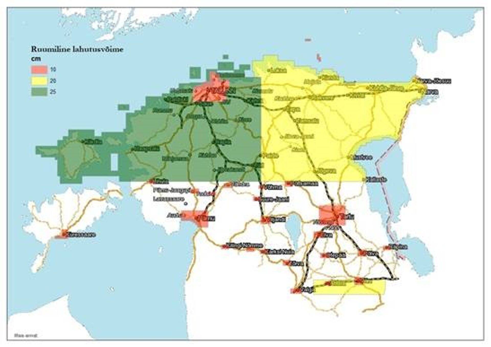 Skeem: Uued ortofotod ulatuse ja ruumilise lahtusuvõime järgi (märkimata alade puhul on ortofotod aastast 2017).