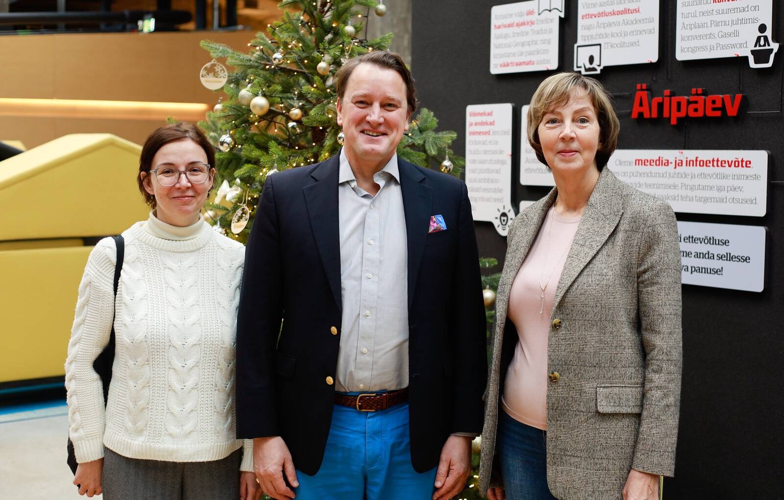 Tiina Kalam (vasakul), Jaanus Aurelius Kangur ja Marika Kaasik