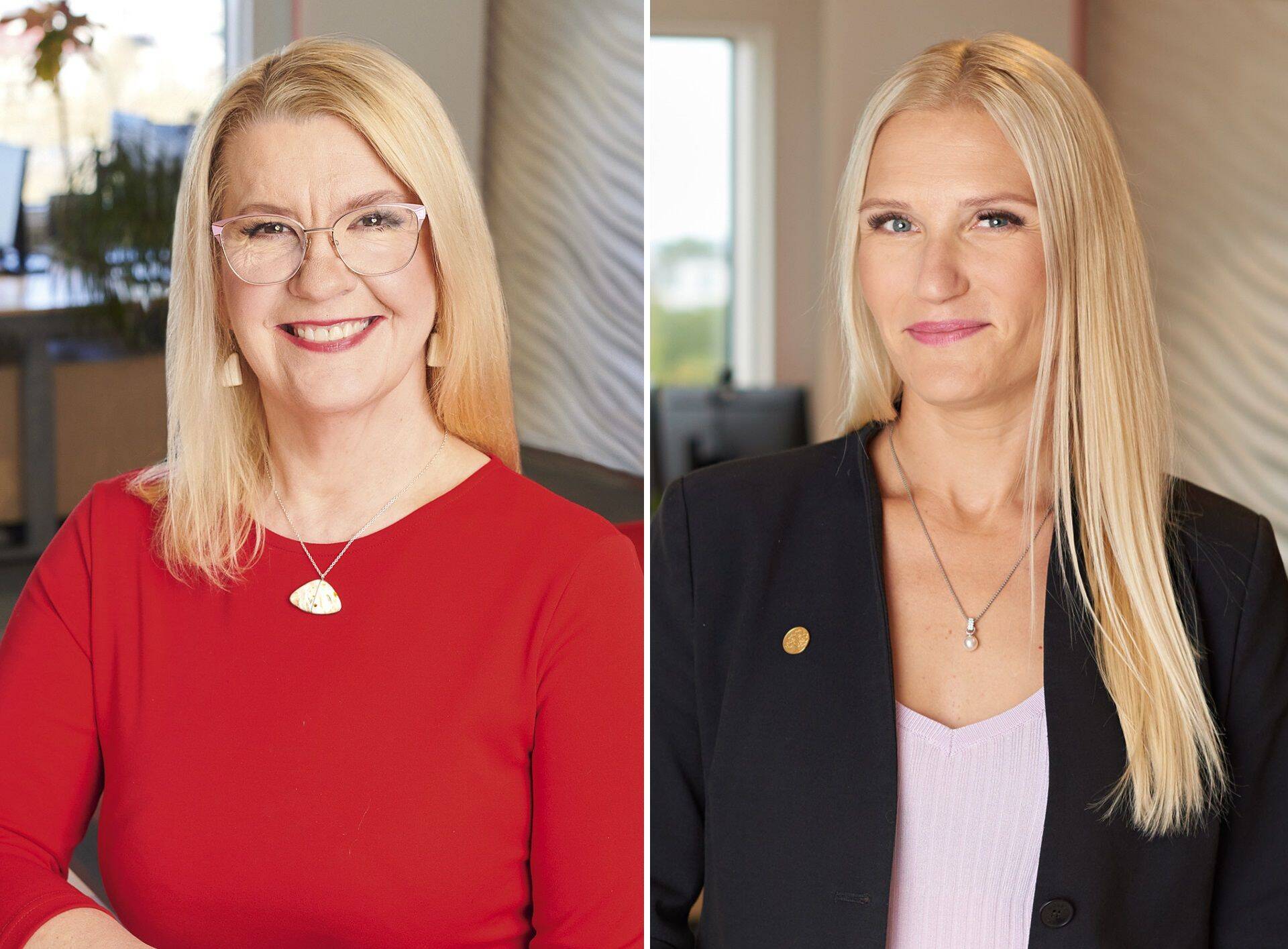 Swedbanki personalijuht Ülle Pind ja Swedbanki tasuvaldkonna juht Piret Prangel.