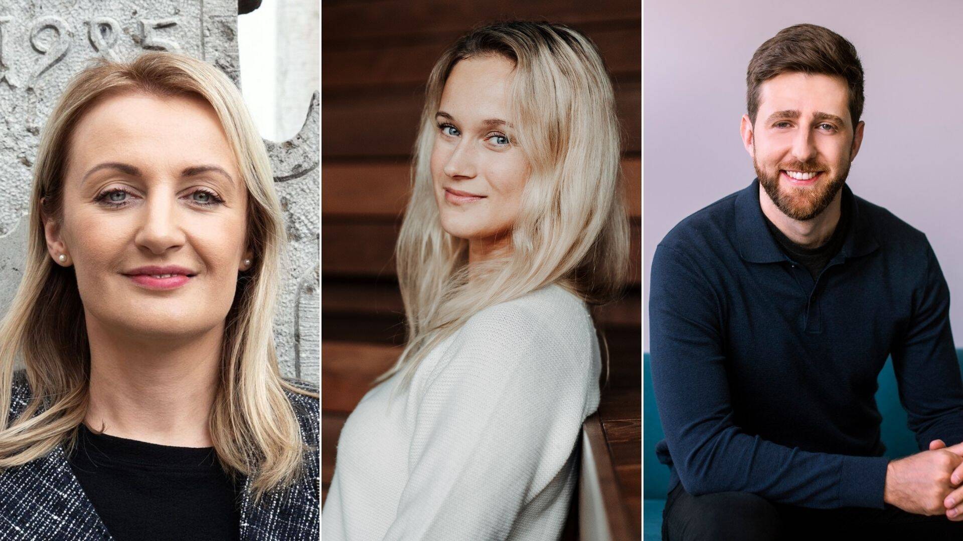 Vasakult Testlio värbamisjuht Renita Käsper, Pipedrive'i personalijuht Oksana Võsa ja Veriffi värbamisjuht Luke Govier