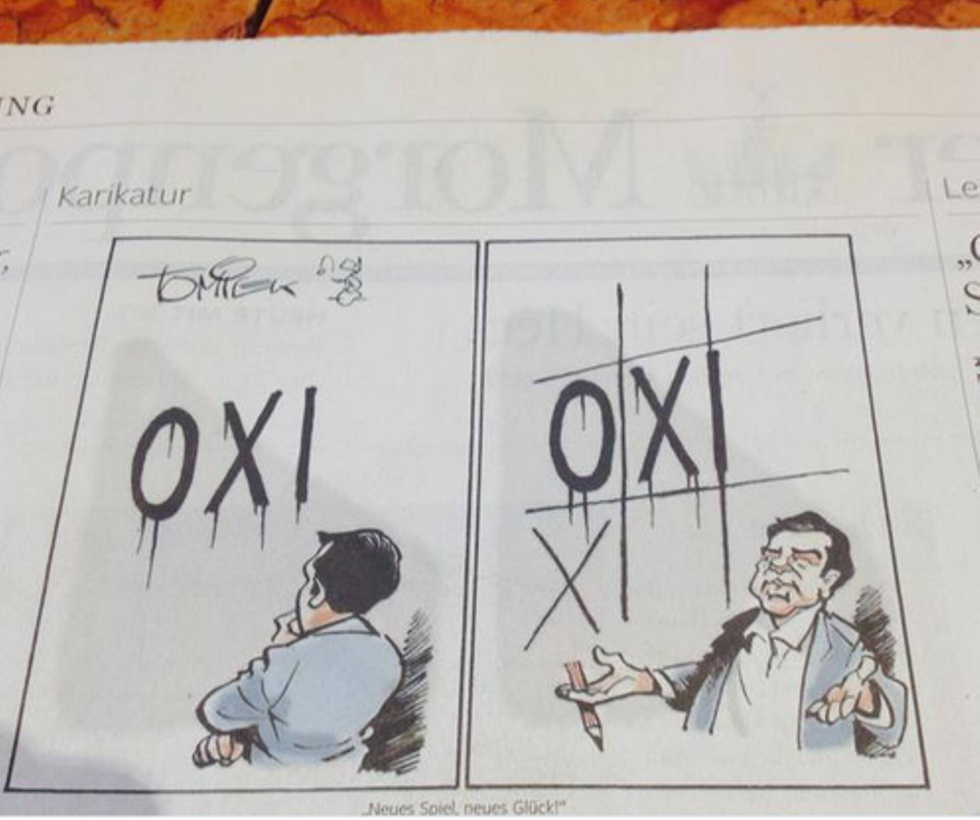 Karikatuur Berliner Morgenpostis.