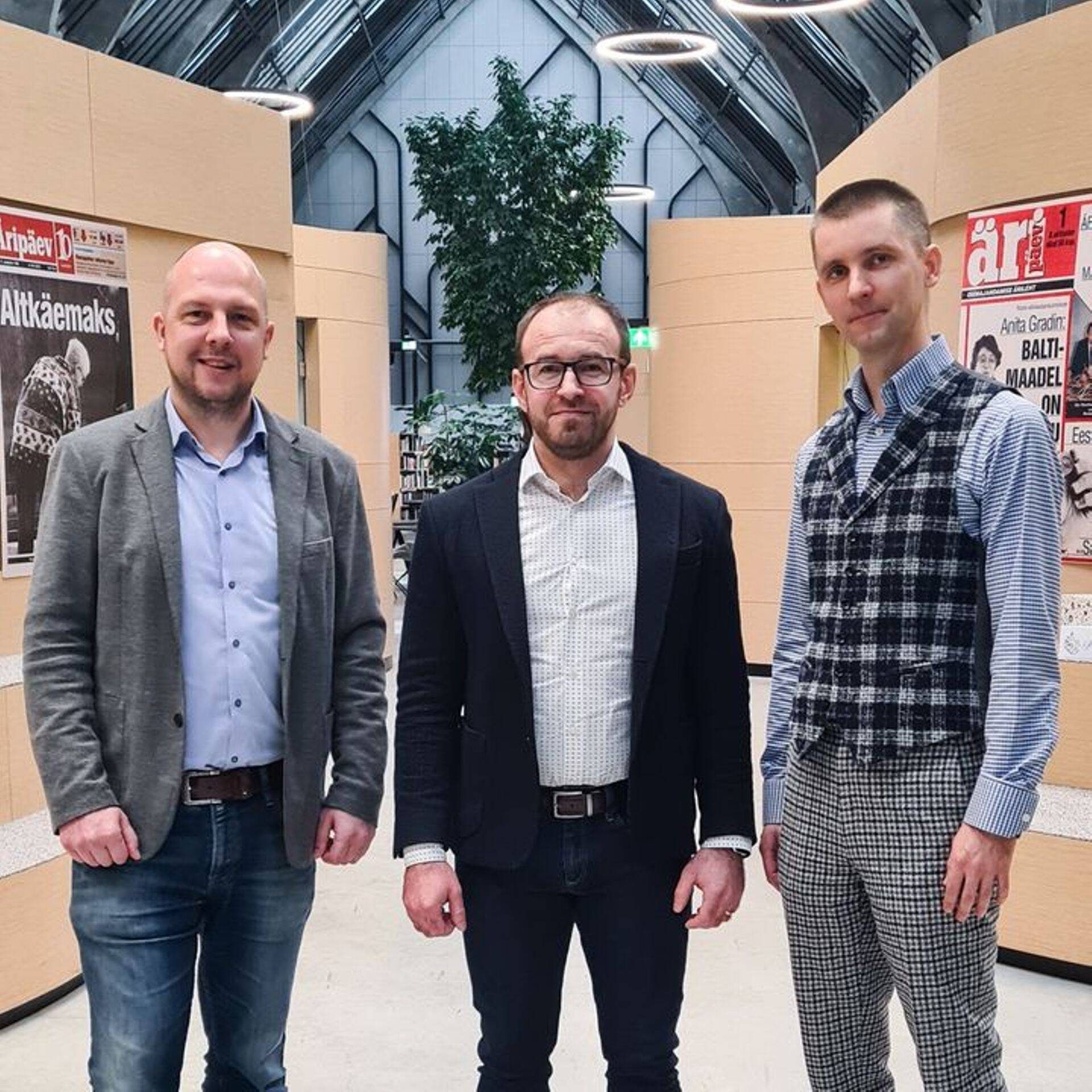 Tarvo Teslon, Remo Kirss ja Art Lukas.