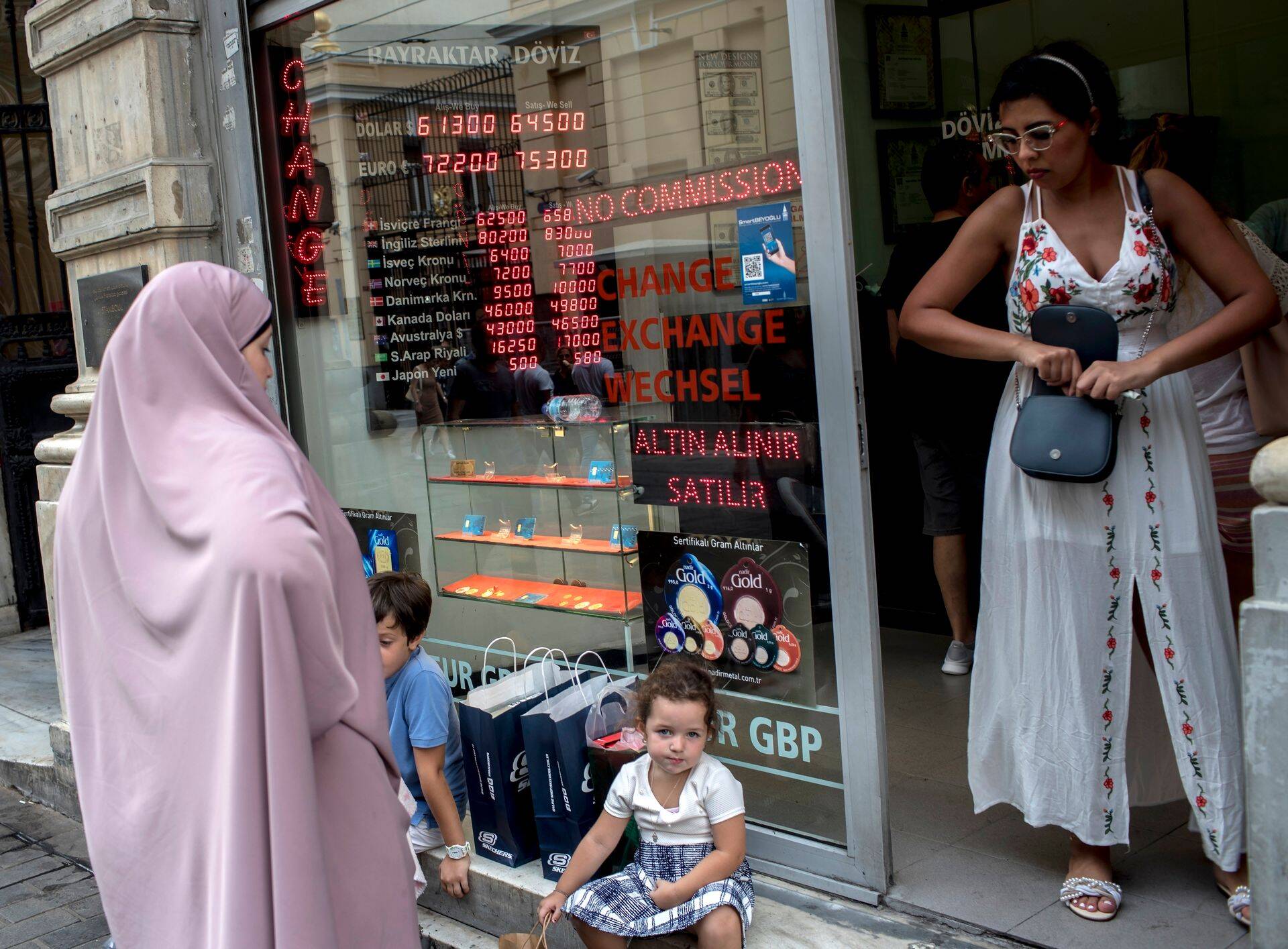 Rahavahetuspunkt Istanbulis 29. augustil 2018.