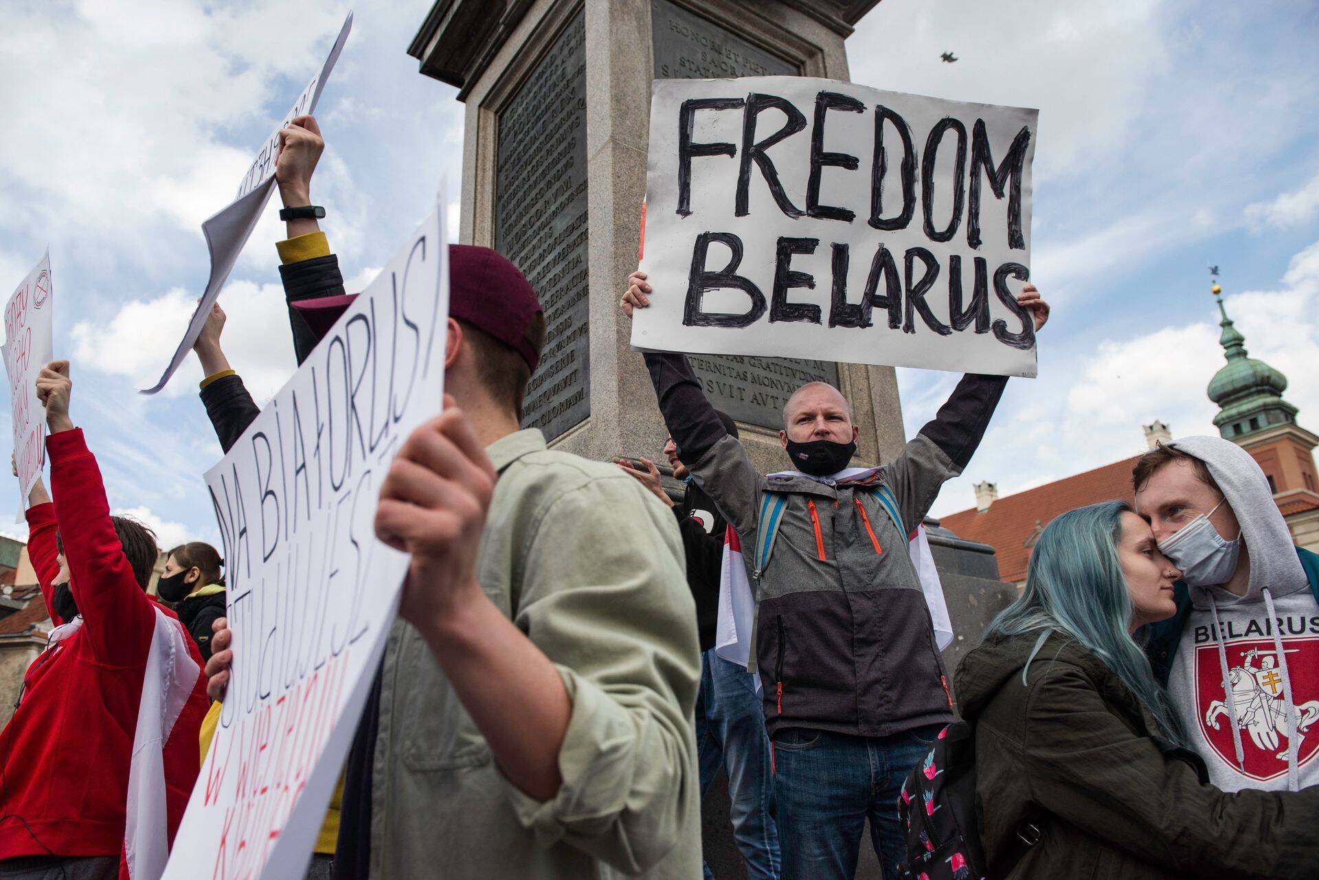 Протесты в поддержку Беларуси. 29 мая.