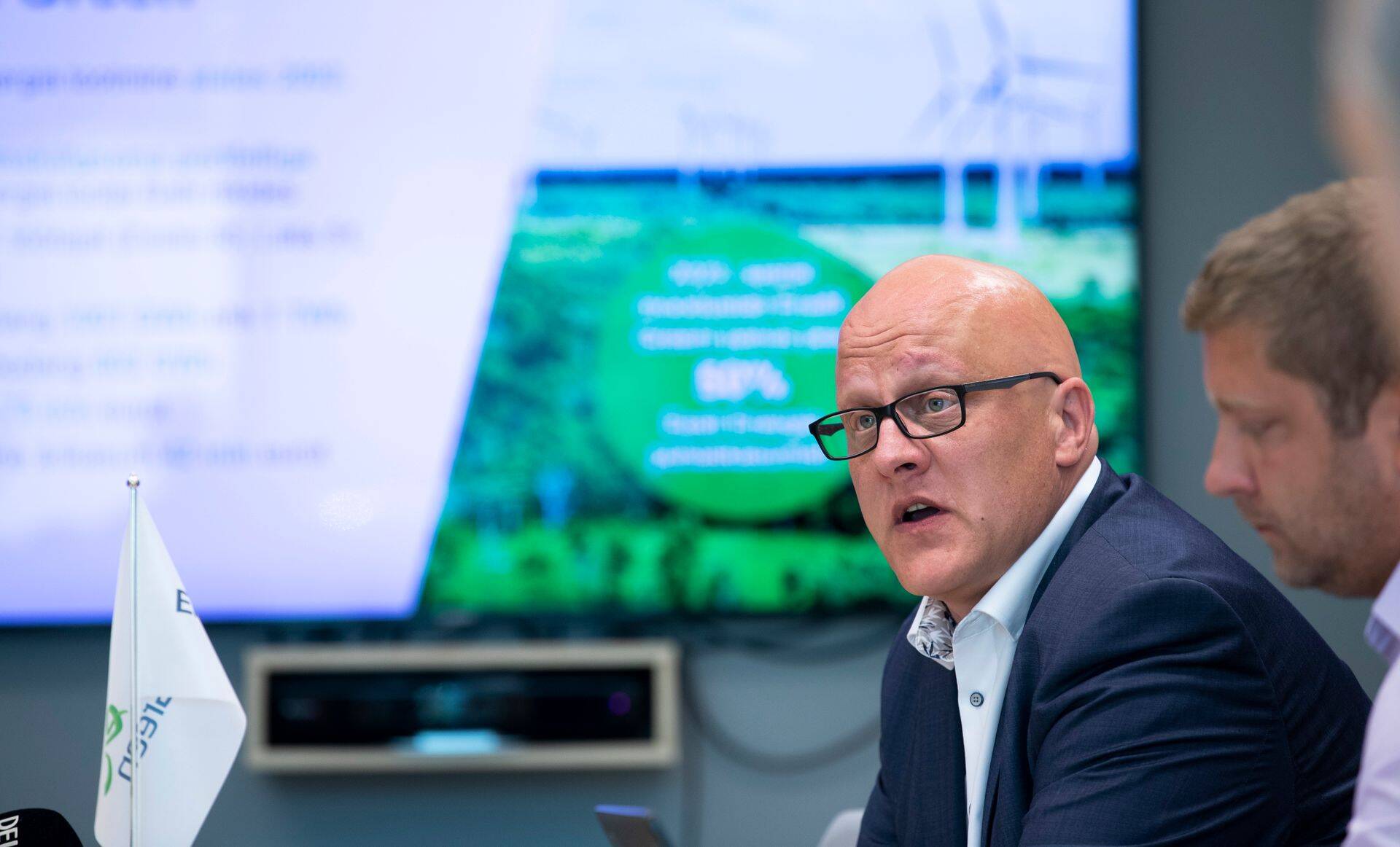 Enefit Greeni aktsia, mis oli kuue päevaga kerkinud 17%, langes neljapäeval 5,5%. Pildil Enefit Greeni tegevjuht Aavo Kärmas.