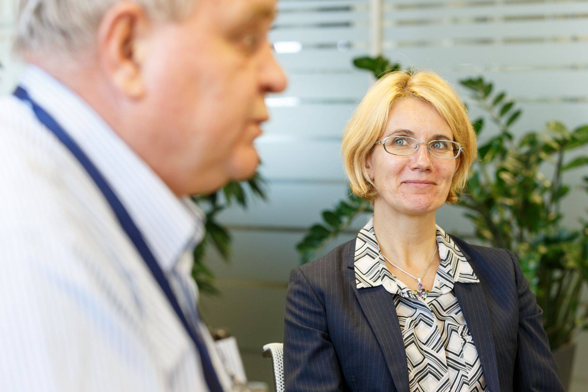 Bo Henriksson ja kaheksa aastat ettevõttes töötanud personalijuht Agnes Hansen.