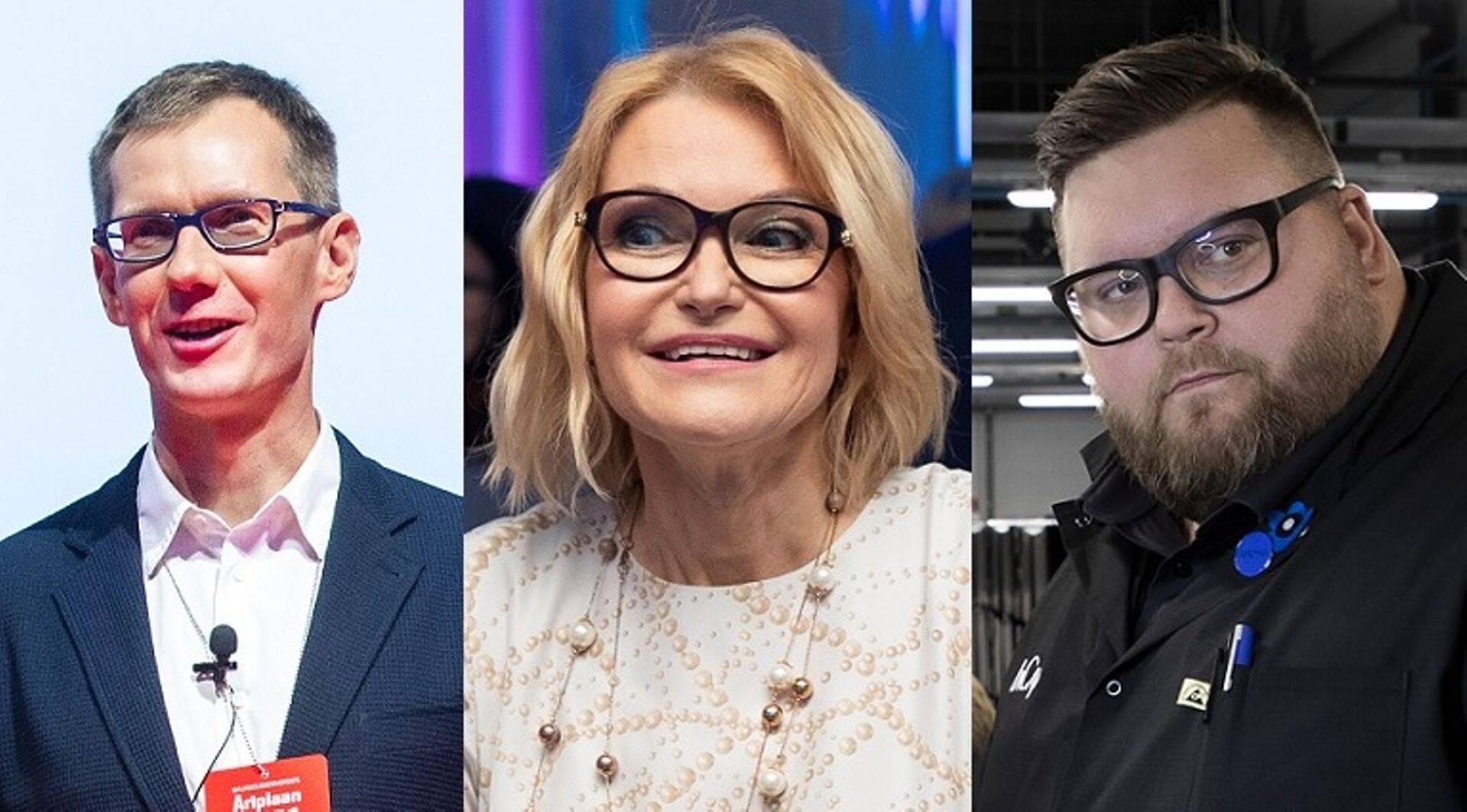 Aasta tööstur 2020 finalistid Anton Maljugin, Ruth Oltjer ja Otto Richard Pukk.