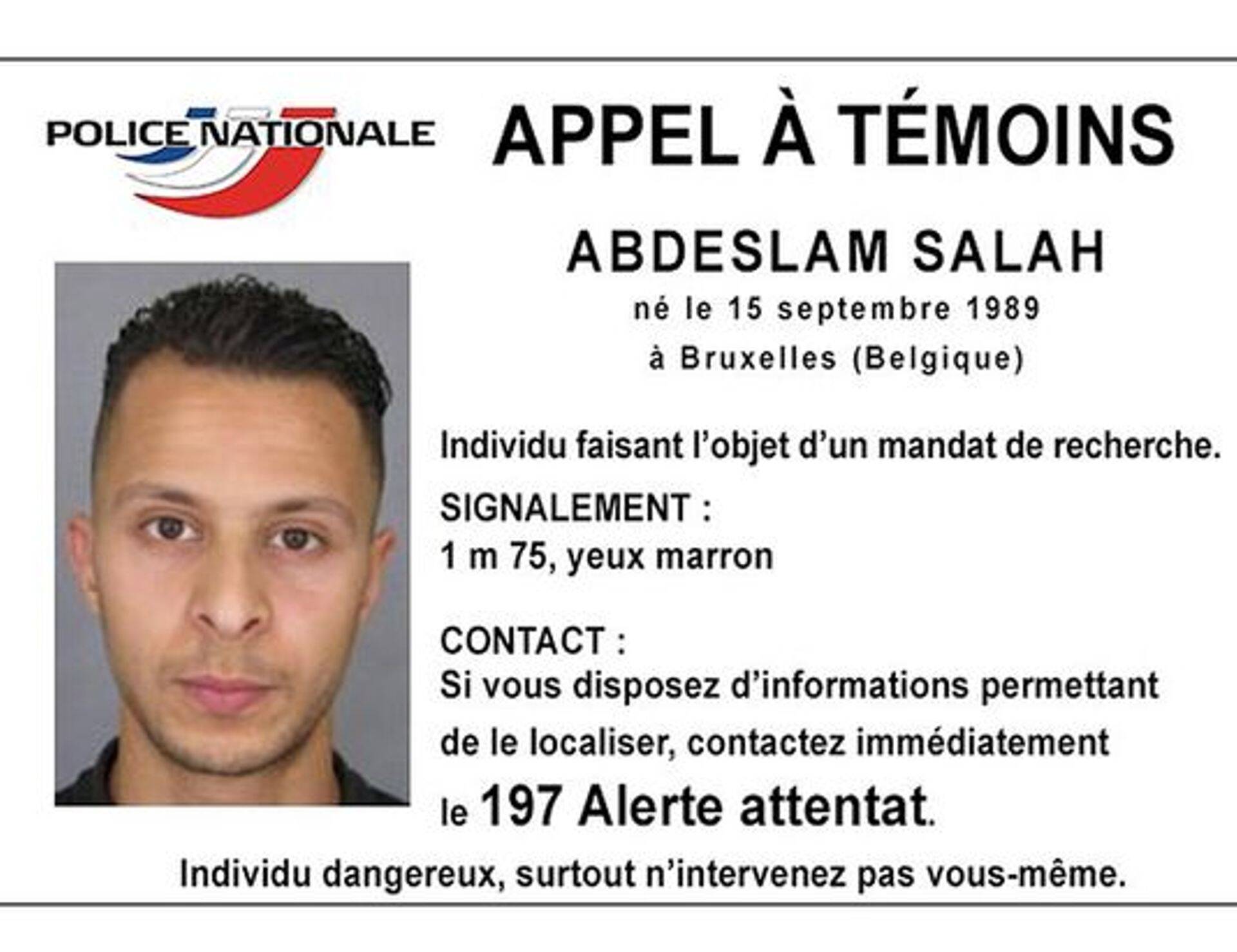 Pariisi terrorirünnakutes osalenud Salah Abdeslam, kes oli kolm kuud jooksus.