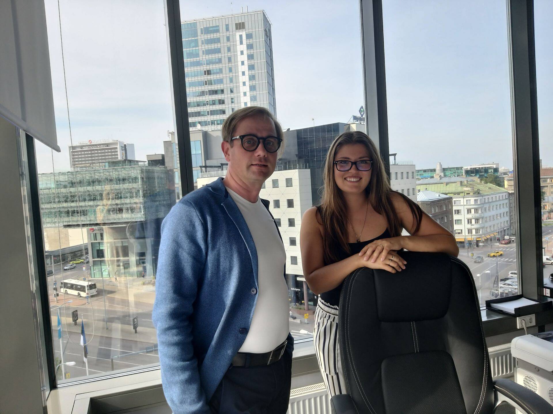 Ermeesia kontor asub Maakri kvartali kõrghoones. "Ilus töökeskkond on üks meie motivaatoritest," kinnitavad juhatuse liikmed Priit Laug ja Kätlin Tamme