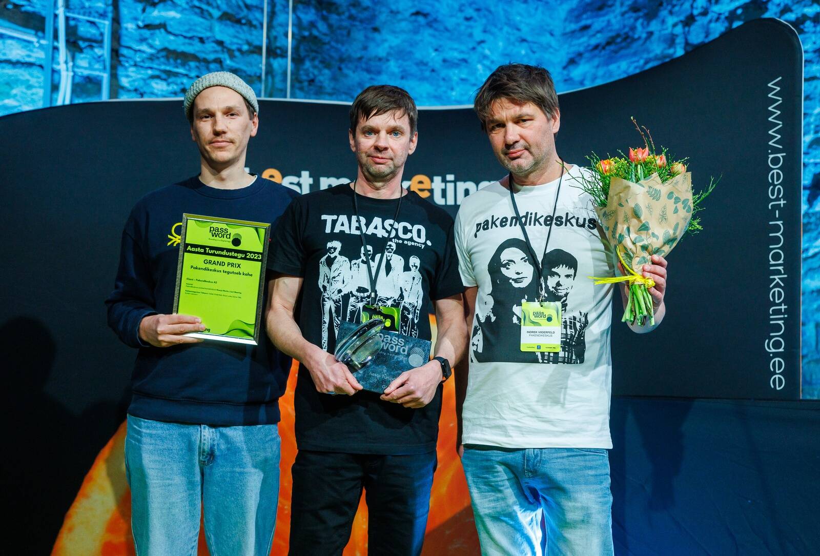 Aasta Turundustegu 2024 žürii esimees, Pakendikeskuse tegevjuht Lauri Maaring keskel