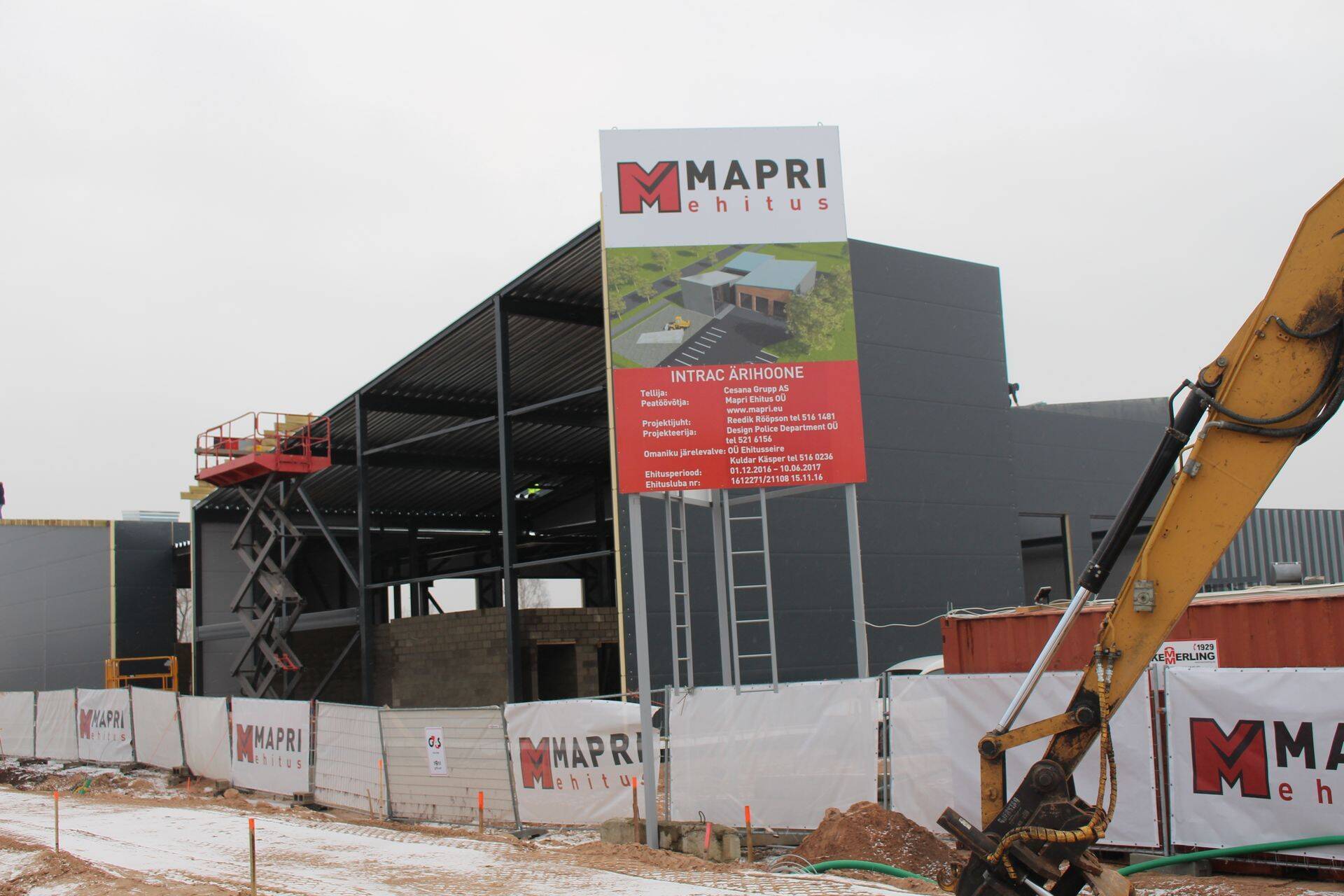 Intrac Eesti AS paneb uuele hoonele nurgakivi