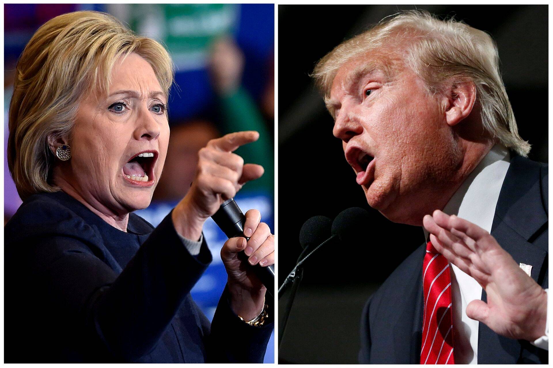 USA presidendivalimiste kandidaadid Hillary Clinton ja Donald Trump