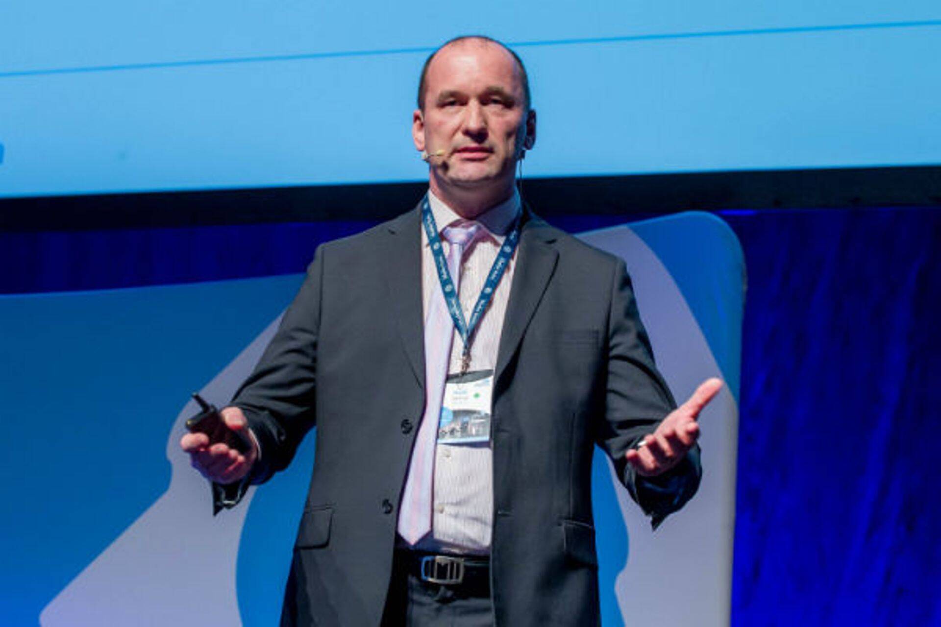 Tieto äriarendusjuht Heiti Mering Pärnu Finantskonverentsil.