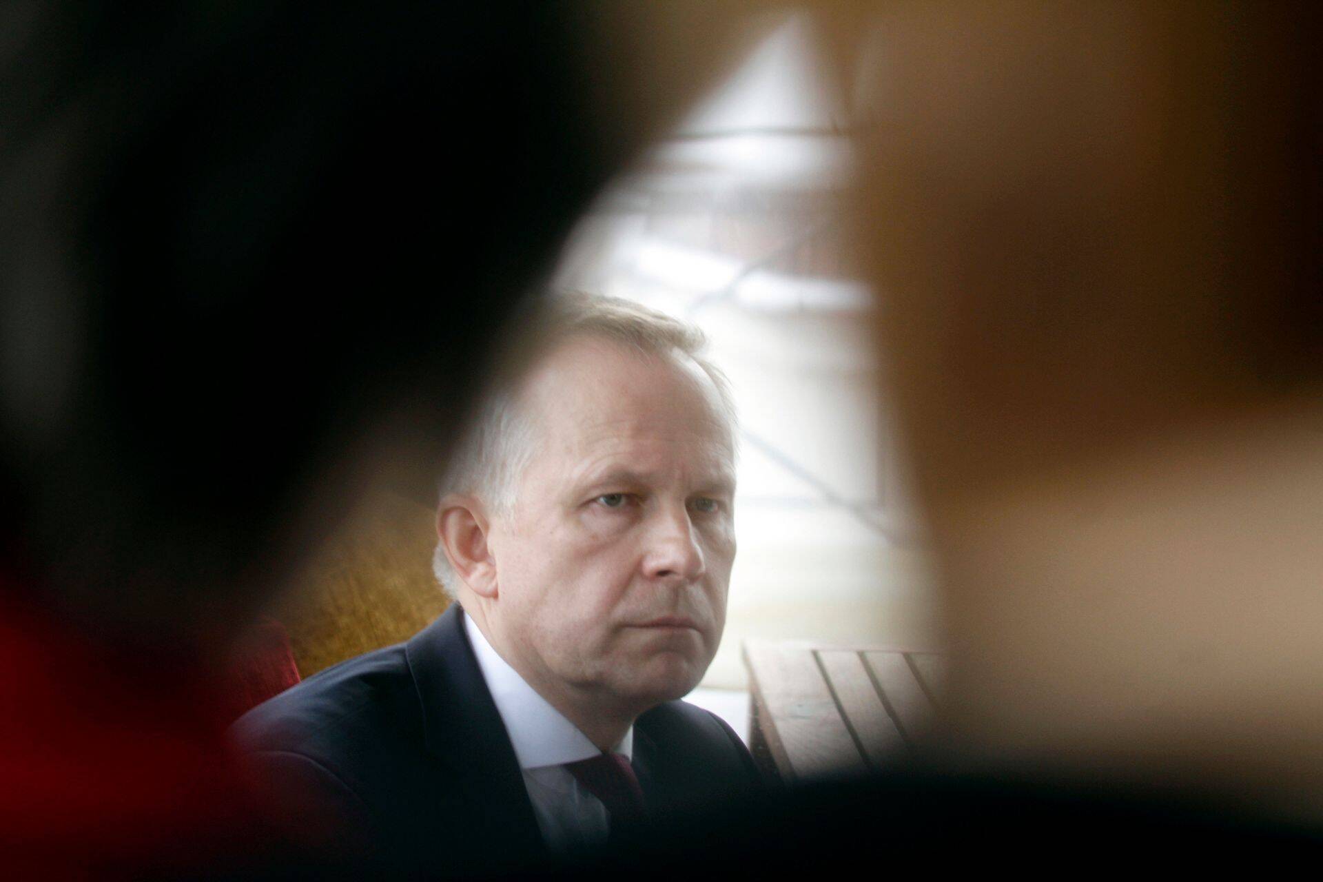 Läti Panga president Ilmars Rimševics 20. veebruaril pressikonverentsil.