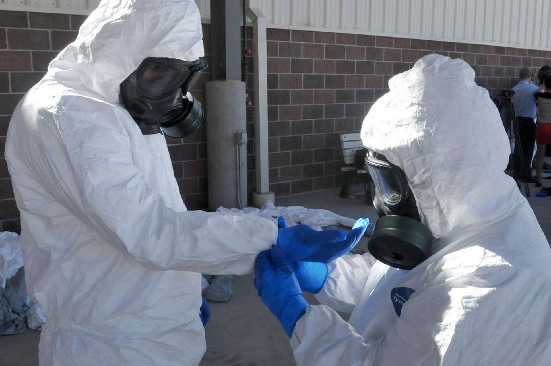 USA sõjaväelased koolitusel enne Ebola-piirkonda minekut.