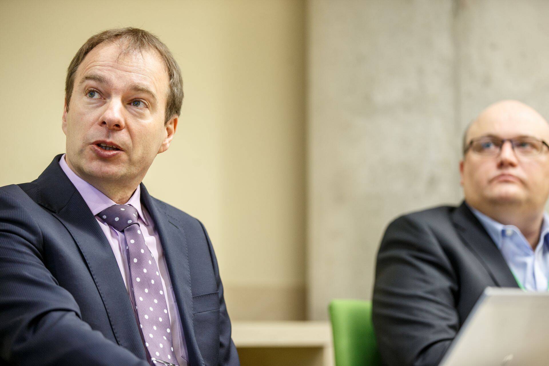 Eesti Energia juhid Hando Sutter (vasakul) ja Andri Avila.