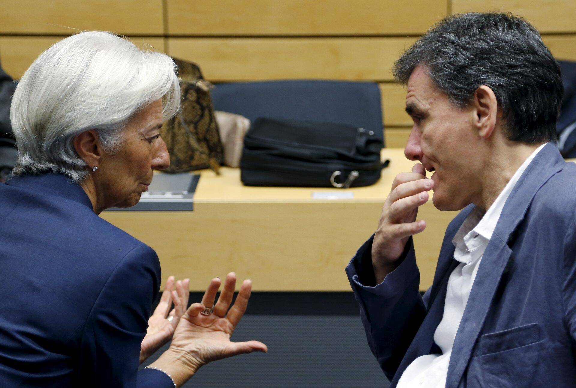 IMFi juht Christine Lagarde ja Kreeka rahandusminister Euclid Tsakalotos