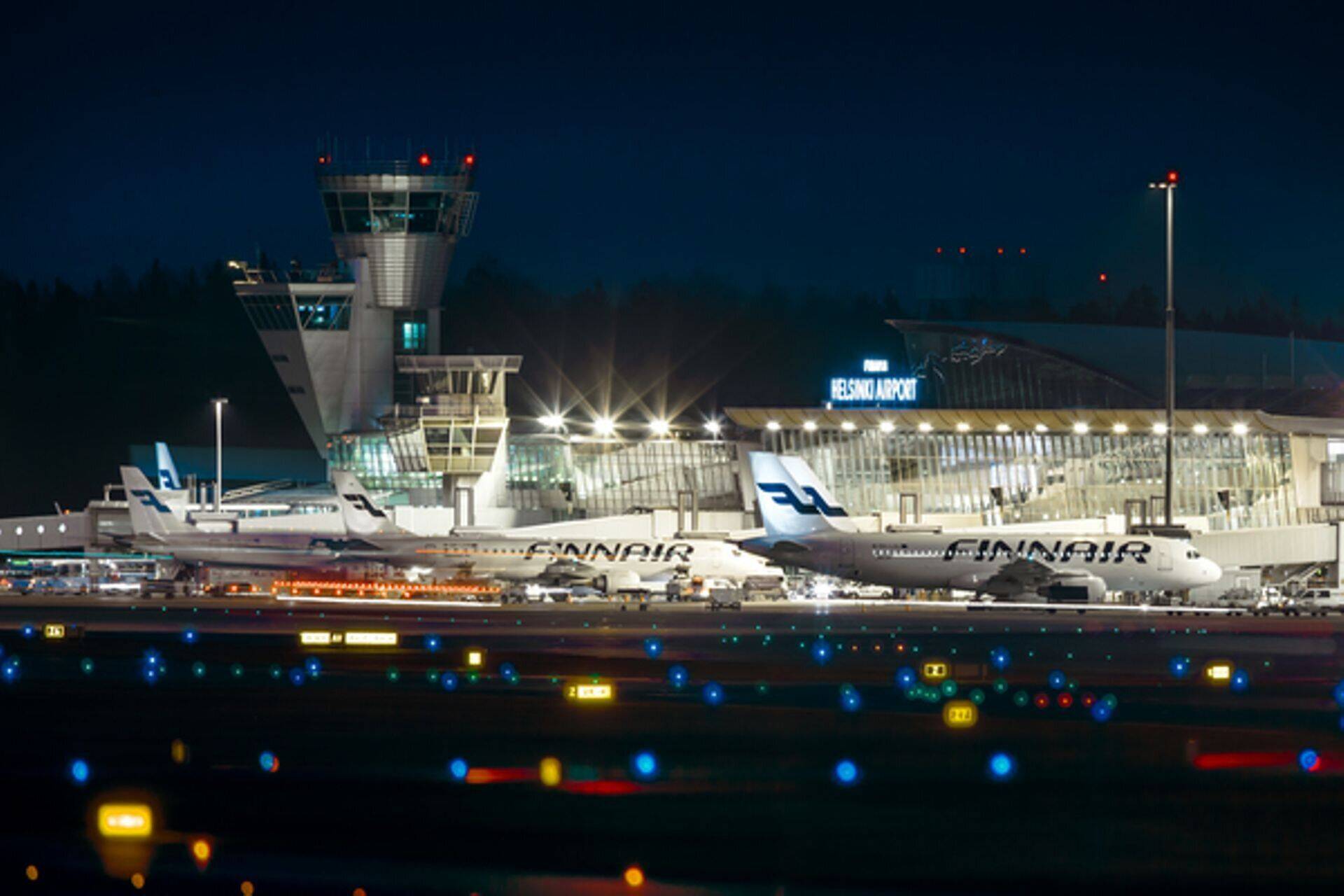 Самолеты Finnair в аэропорту Вантаа.