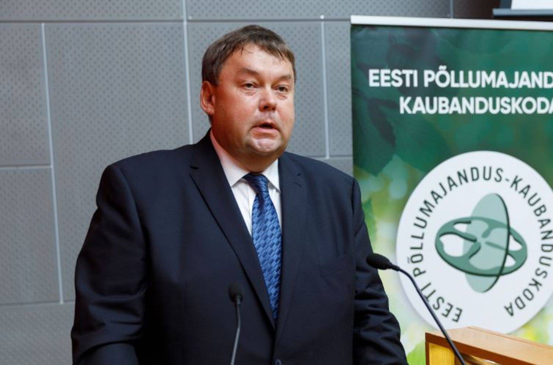Aasta põllumees Indrek Klammer eilsel konverentsil Riigikogus.