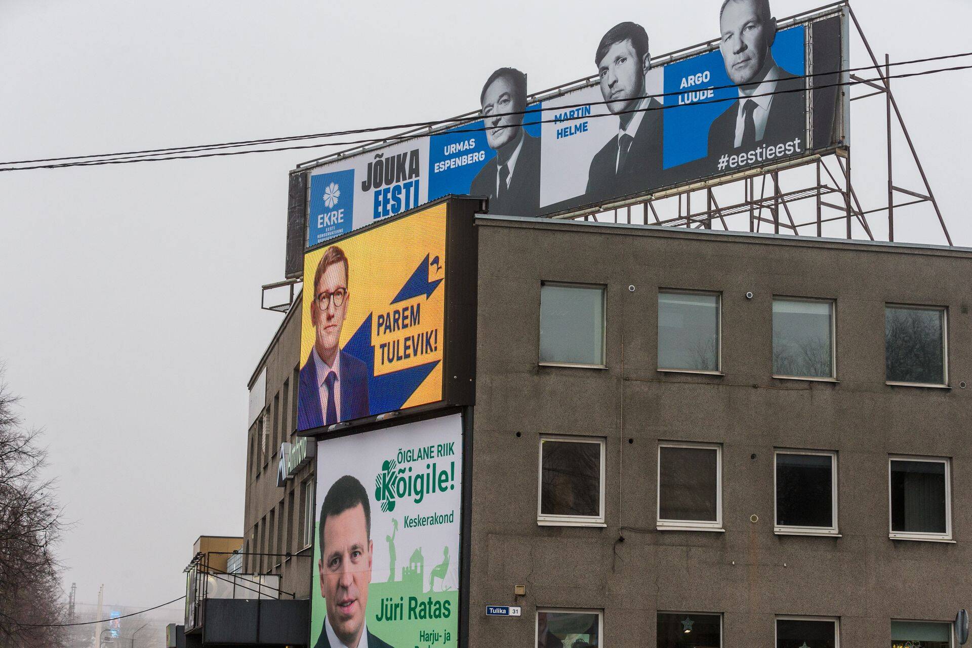 Valimisreklaamid Tallinnas.