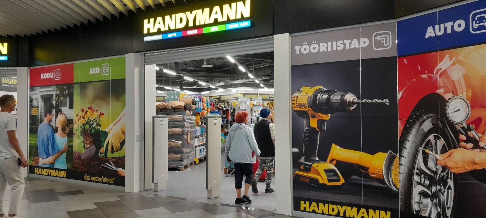 Põhjakeskuse Handymanni kauplus.