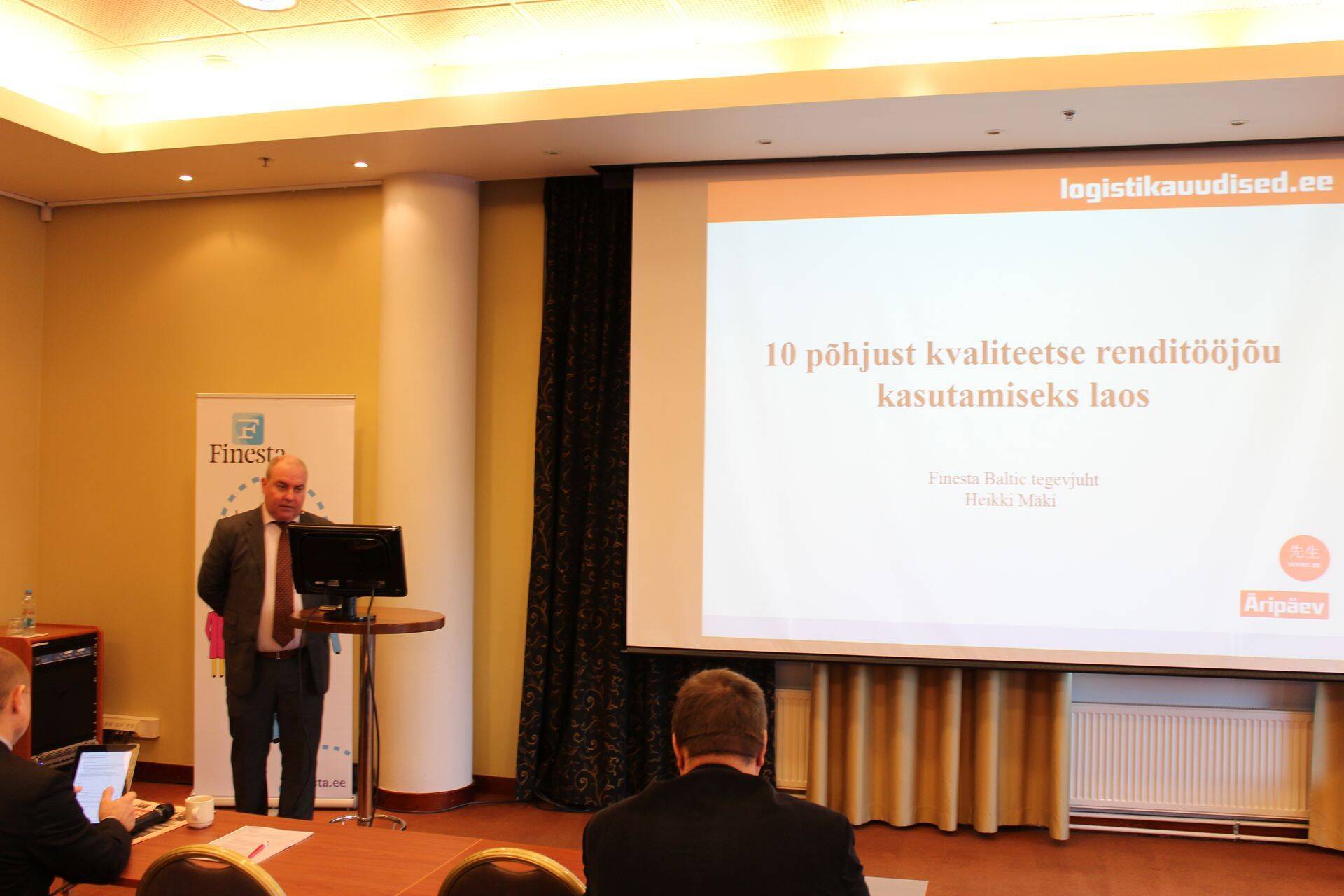 Finesta Baltic tegevjuht Heiki Mäki esines Äripäeva konverentsil Laoseis 2015