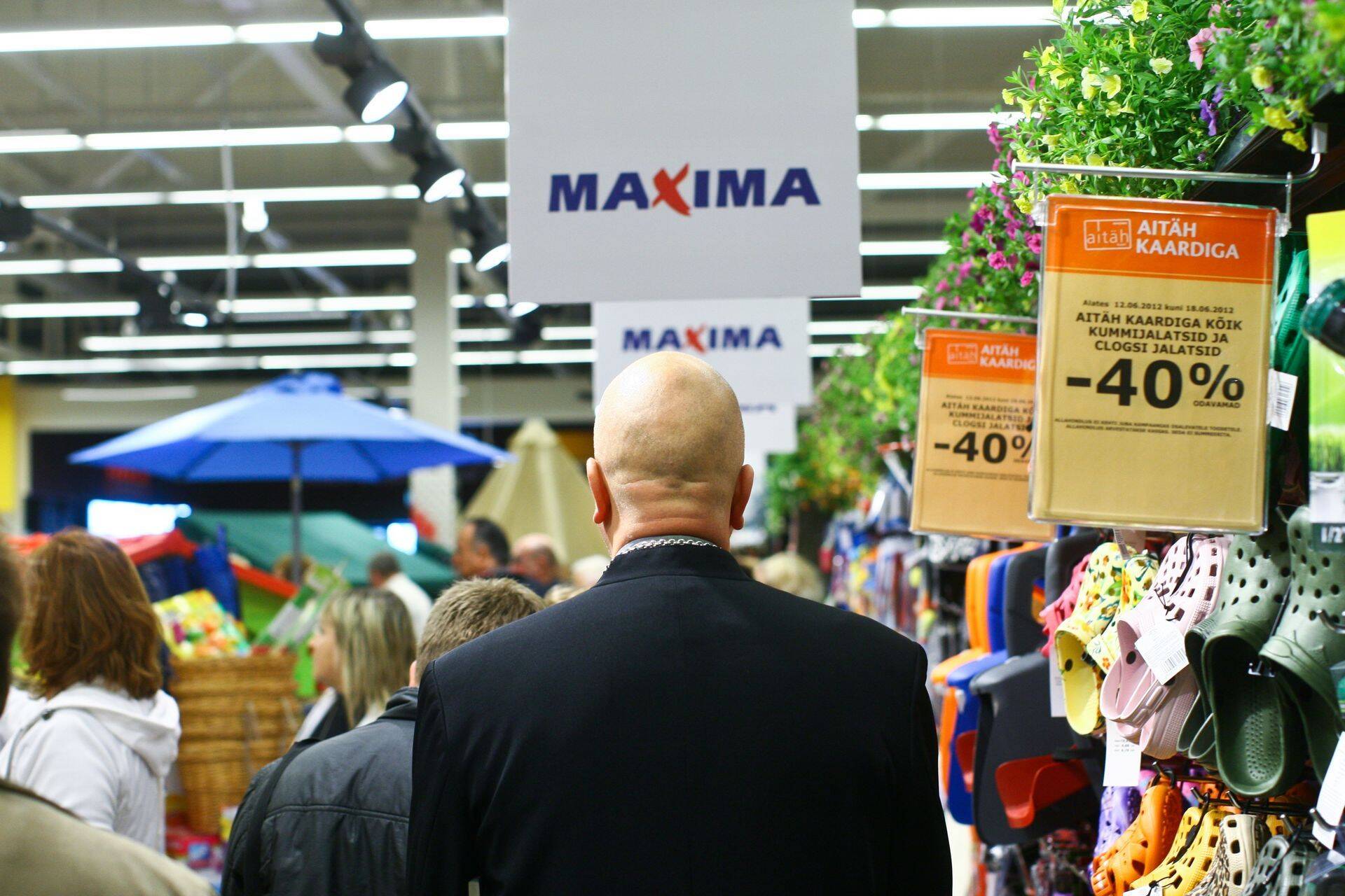 Maxima omanikud on kaklevad osaluste ja miljonite pärast. Pildil on Maxima pood Maardus.