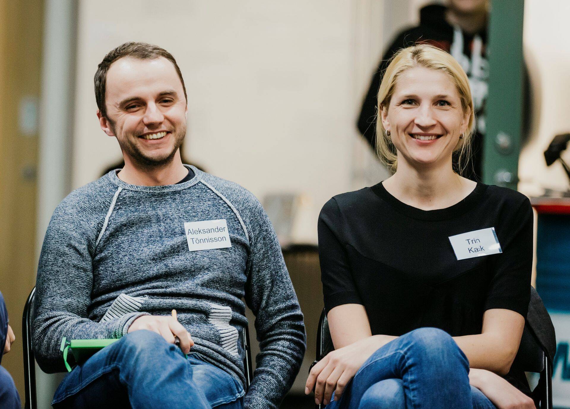 Cocoon Ventures partner Aleksander Tõnnisson ja idufirma Nevercode kaasasutaja Triin Kask.