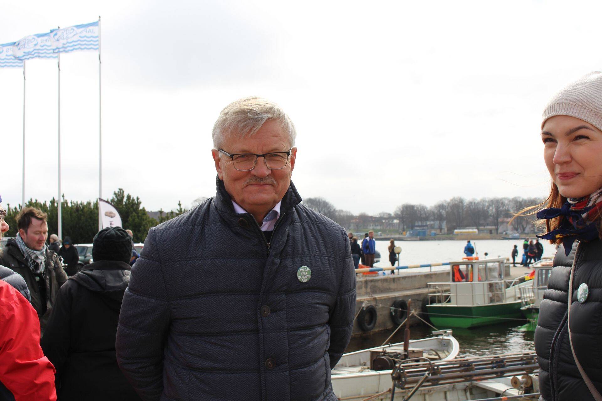 Minister Tarmo Tamm Japsi sadamas