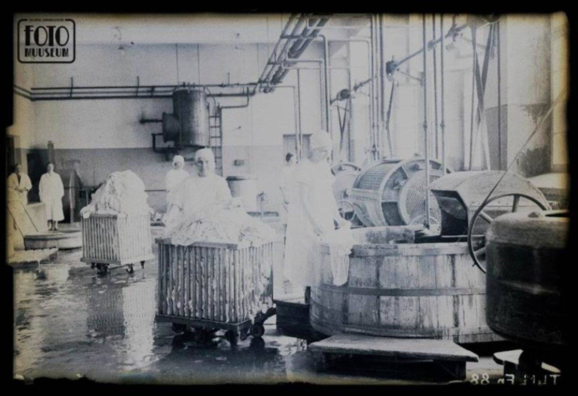 Таллиннская паровая прачечная в 1930-е года, ныне там находится прачечная AS Saarmas