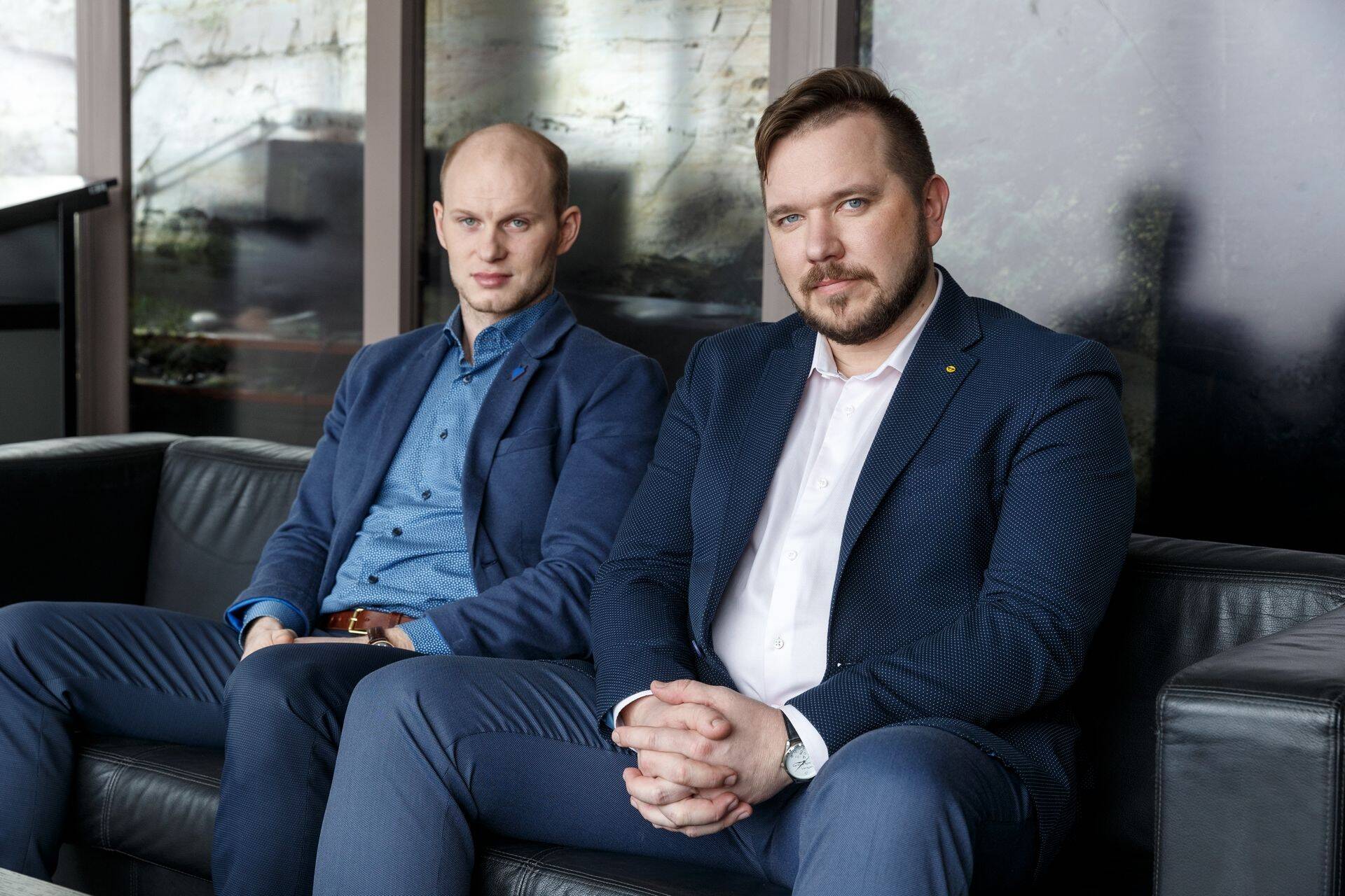 EASi ettevõtluse keskuse juht Tanel Rebane ja välisinvesteeringute keskuse direktor Allan Selirand.