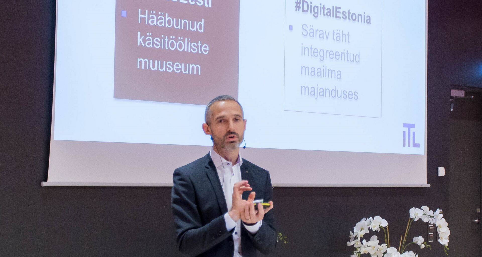 Ivo Suursoo mullu IKT Aastakonverentsil.