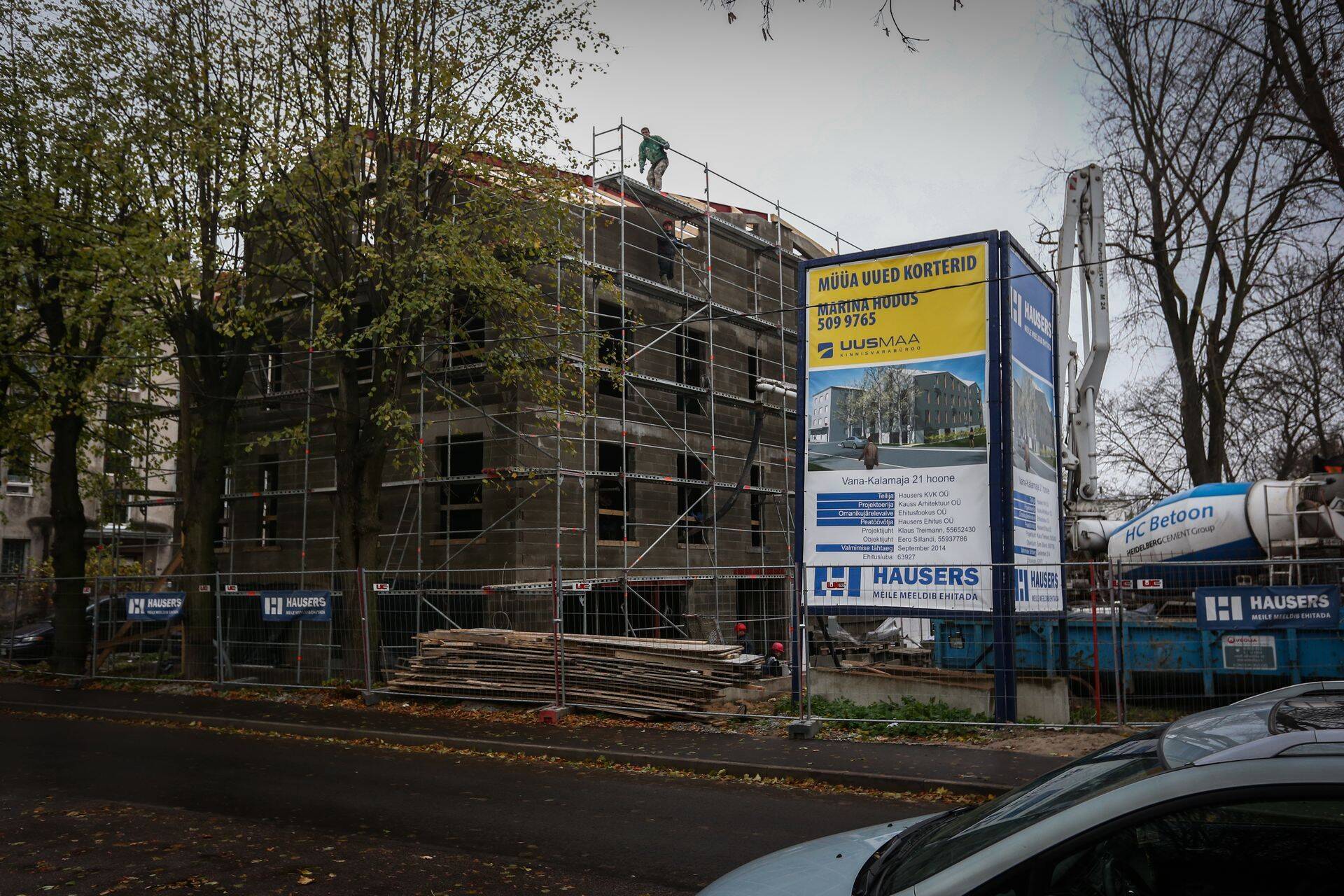 Ehitus Vana-Kalamajas.