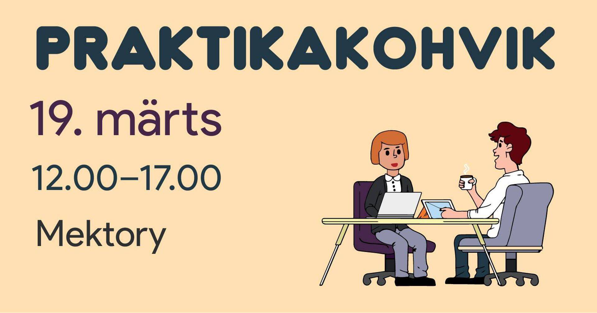 Praktikate infopäeva teavitus.
