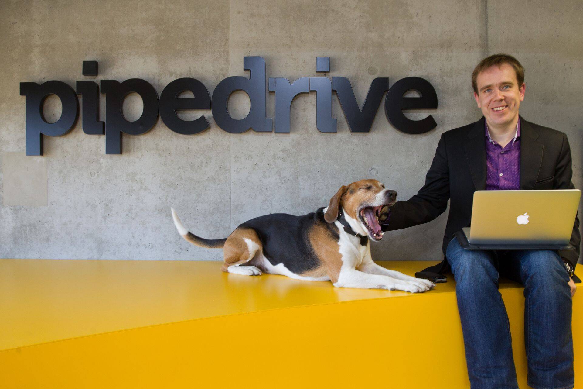 Pipedrive´i üks asutaja Ragnar Sass ettevõtte Tallinna kontoris.