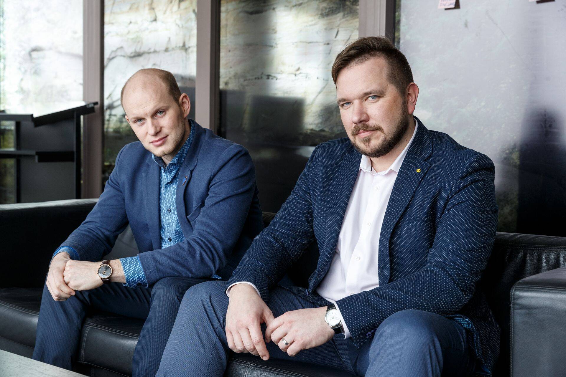 EASi ettevõtluse keskuse juht Tanel Rebane ja välisinvesteeringute keskuse direktor Allan Selirand.