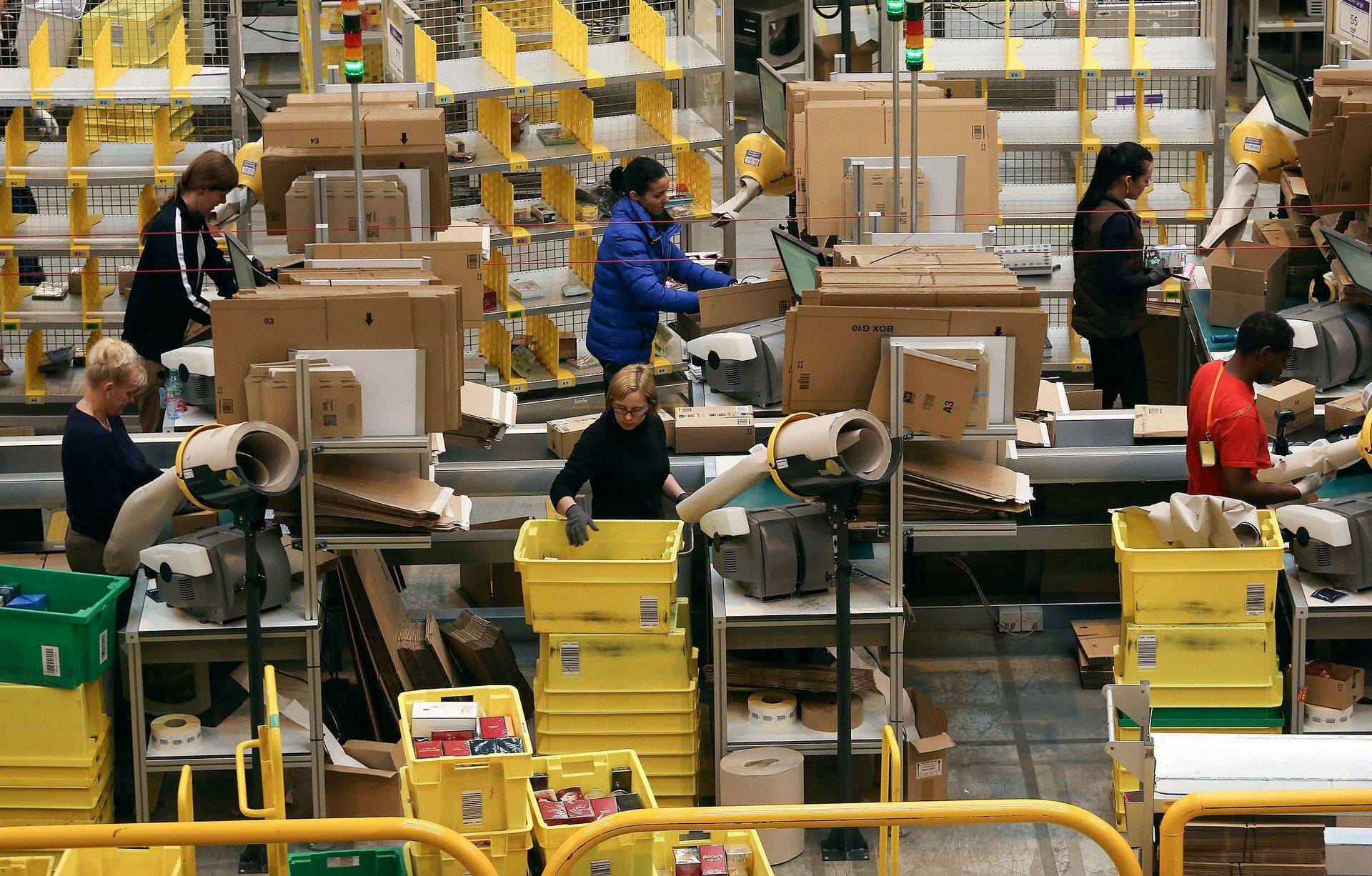 Internetikaupluse Amazon pakendamiskeskus Suurbritannias.