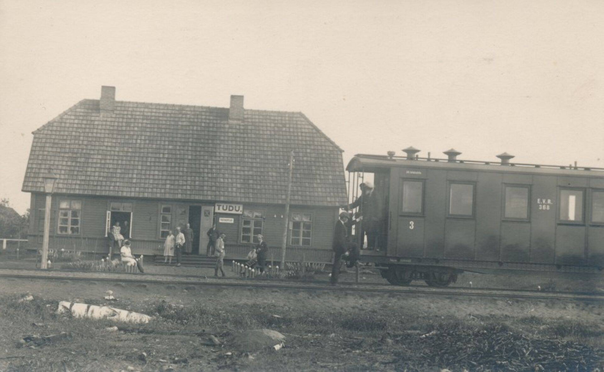 Sonda-Mustvee rong Tudu jaamas 1927. aastal.
