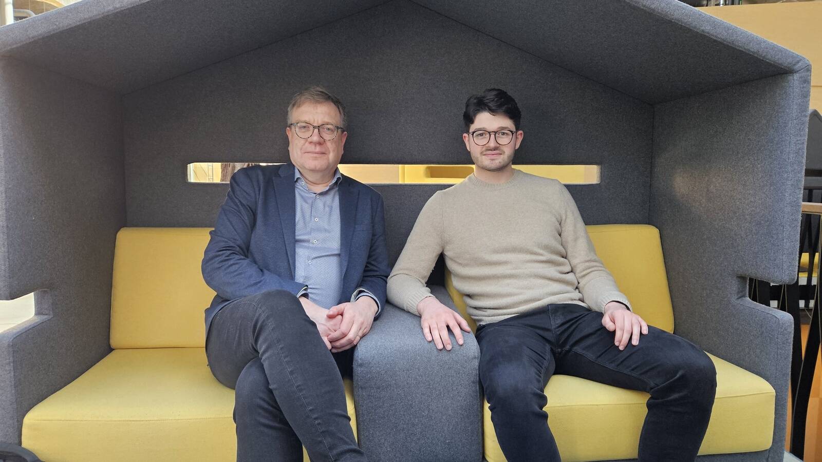 Saatejuht Hando Sinisalu ja Omnicom Media Groupi digijuht Angelo Maiuri