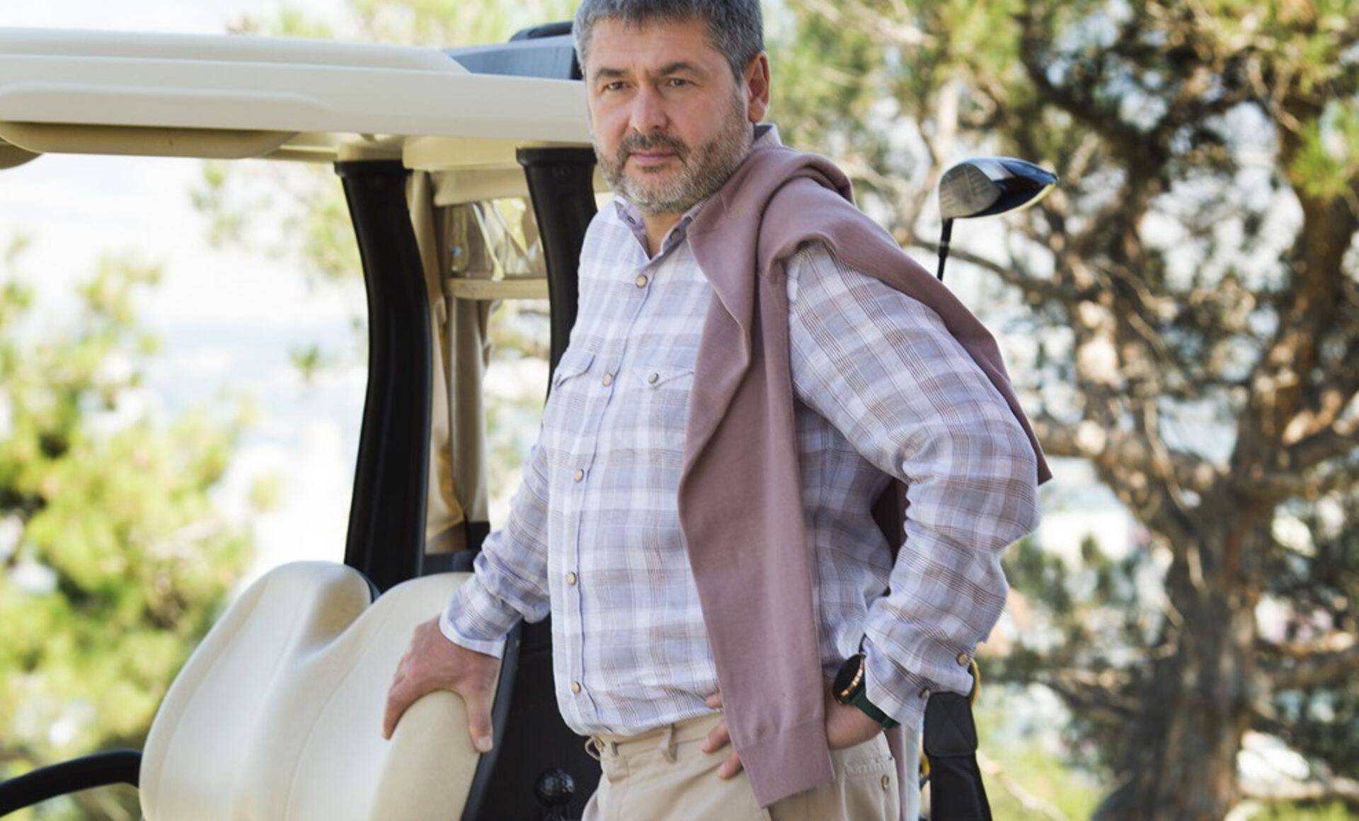 Tbilisi Hills Golf & Residences suurinvestor Oleg Ossinovski rajatud golfiväljakul.