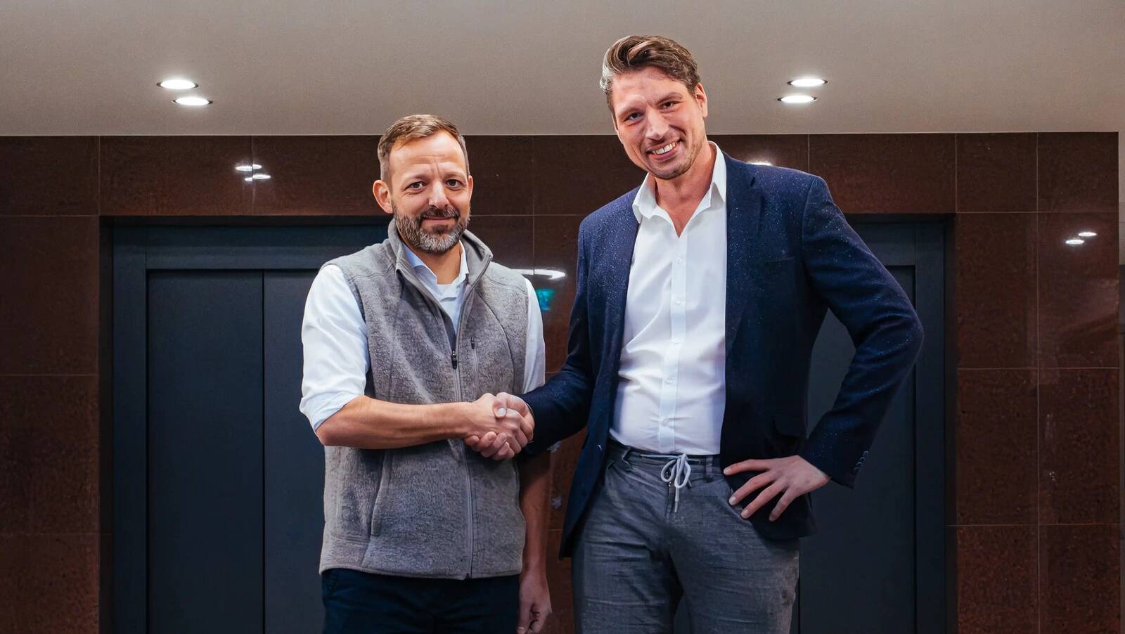 Skeletoni uus tootmisdirektor Tobias Hüppe ja tehnoloogiajuht Linus Froböse.