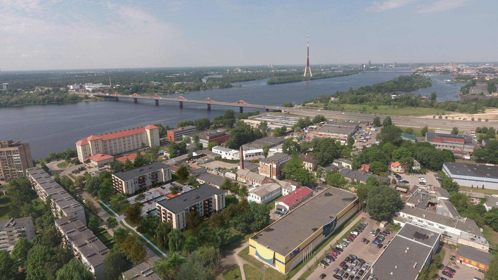 Kaks kortermaja ehitatakse Daugava kaldale