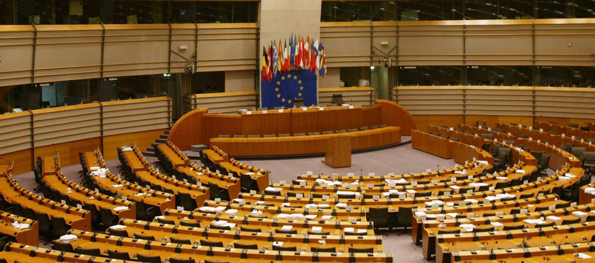 Europarlamendi saal Brüsselis.
