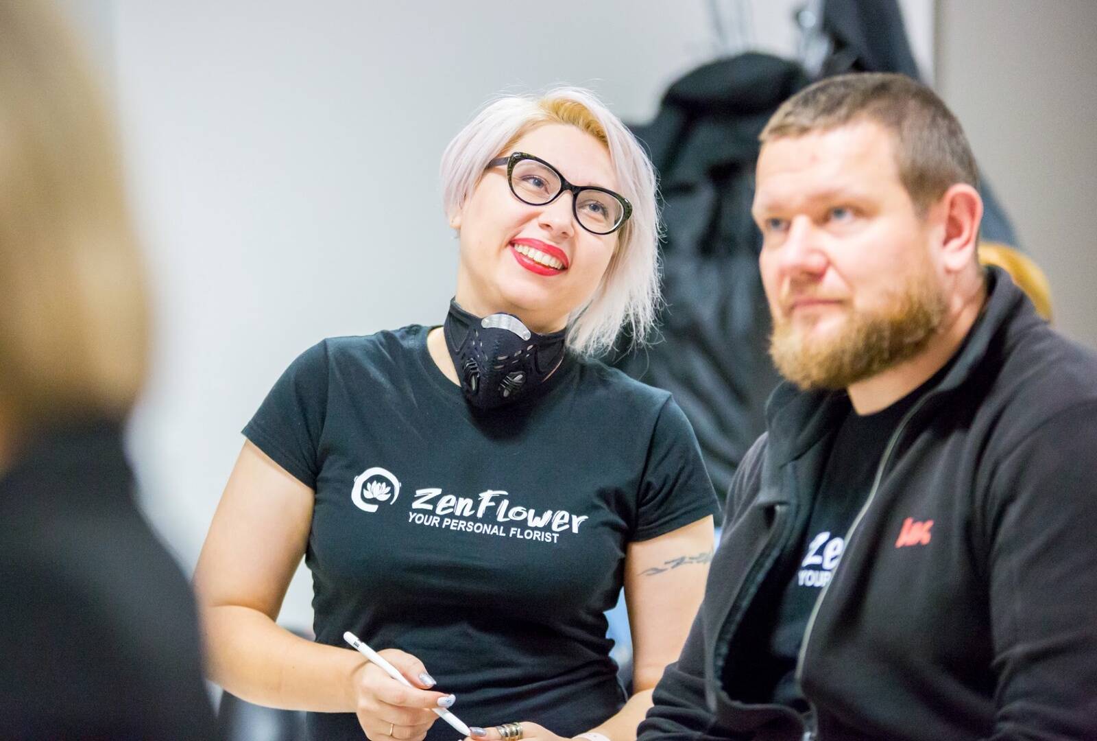 Cооснователи стартапа ZenFlower Вера Земскова и Василий Русманов.