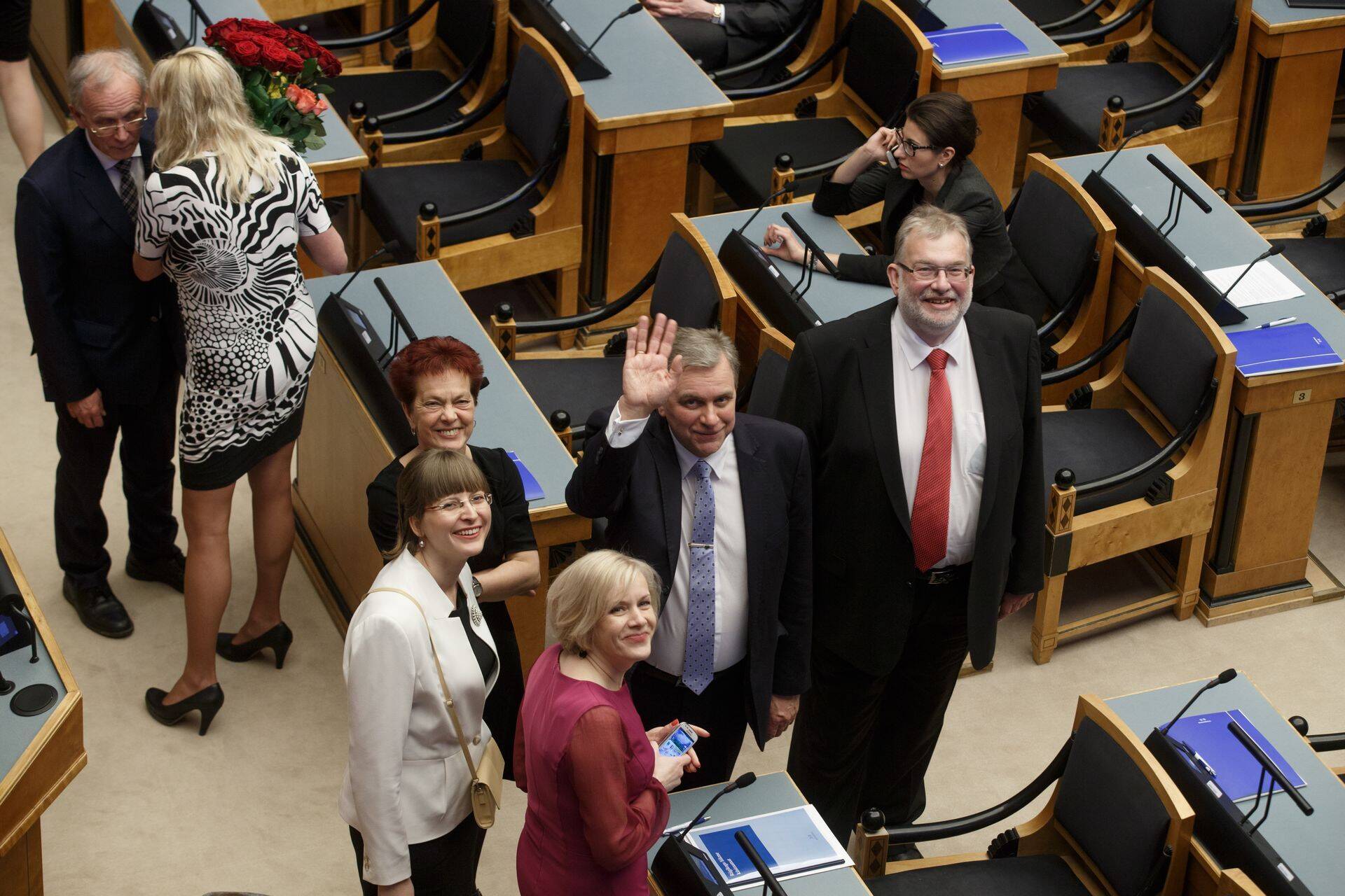 Vabaerakonna liikmed riigikogu esimesel istungil.