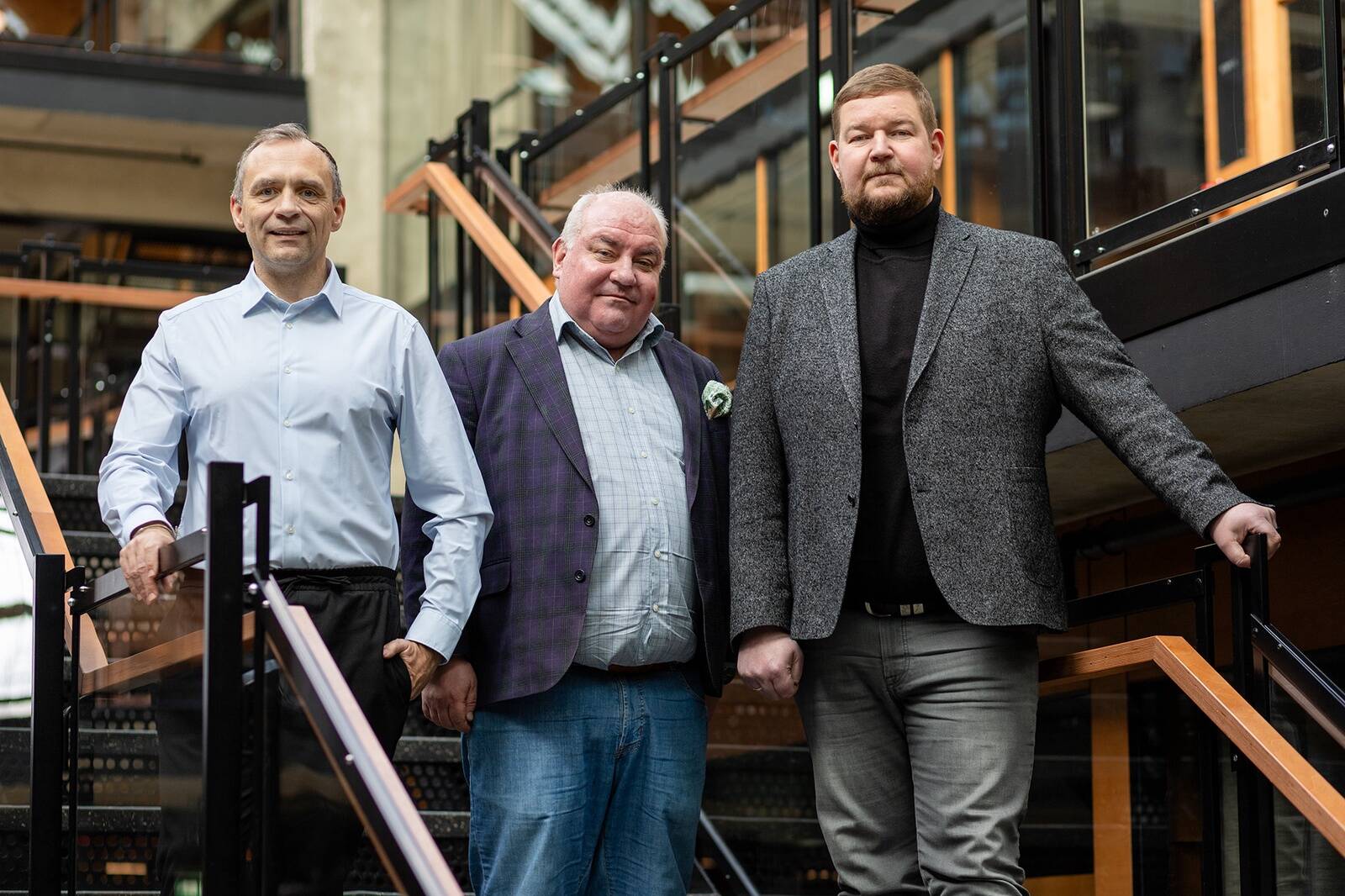 Paavo Siimann, Heikki Mäki ja Christer Haimi.